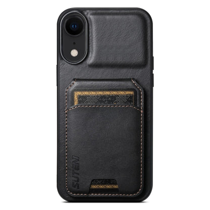 Suteni H02 Leather Wallet Stand Back Phone Case, For iPhone 11, For iPhone 11 Pro, For iPhone X / XS, For iPhone XR, For iPhone XS Max, For iPhone 17e / 16e, For iPhone 12 / 12 Pro