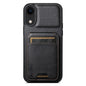 Suteni H02 Leather Wallet Stand Back Phone Case, For iPhone 11, For iPhone 11 Pro, For iPhone X / XS, For iPhone XR, For iPhone XS Max, For iPhone 17e / 16e, For iPhone 12 / 12 Pro