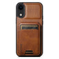Suteni H02 Leather Wallet Stand Back Phone Case, For iPhone 11, For iPhone 11 Pro, For iPhone X / XS, For iPhone XR, For iPhone XS Max, For iPhone 17e / 16e, For iPhone 12 / 12 Pro