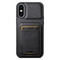 Suteni H02 Leather Wallet Stand Back Phone Case, For iPhone 11, For iPhone 11 Pro, For iPhone X / XS, For iPhone XR, For iPhone XS Max, For iPhone 17e / 16e, For iPhone 12 / 12 Pro
