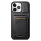 Suteni H02 Leather Wallet Stand Back Phone Case, For iPhone 11, For iPhone 11 Pro, For iPhone X / XS, For iPhone XR, For iPhone XS Max, For iPhone 17e / 16e, For iPhone 12 / 12 Pro
