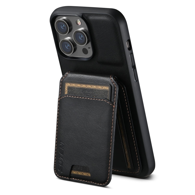 Suteni H02 Leather Wallet Stand Back Phone Case, For iPhone 11, For iPhone 11 Pro, For iPhone X / XS, For iPhone XR, For iPhone XS Max, For iPhone 17e / 16e, For iPhone 12 / 12 Pro