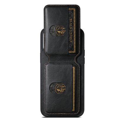 Suteni H02 Leather Wallet Stand Back Phone Case, For iPhone 11, For iPhone 11 Pro, For iPhone X / XS, For iPhone XR, For iPhone XS Max, For iPhone 17e / 16e, For iPhone 12 / 12 Pro
