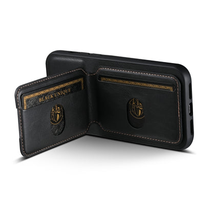 Suteni H02 Leather Wallet Stand Back Phone Case, For iPhone 11, For iPhone 11 Pro, For iPhone X / XS, For iPhone XR, For iPhone XS Max, For iPhone 17e / 16e, For iPhone 12 / 12 Pro