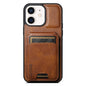 Suteni H02 Leather Wallet Stand Back Phone Case, For iPhone 11, For iPhone 11 Pro, For iPhone X / XS, For iPhone XR, For iPhone XS Max, For iPhone 17e / 16e, For iPhone 12 / 12 Pro