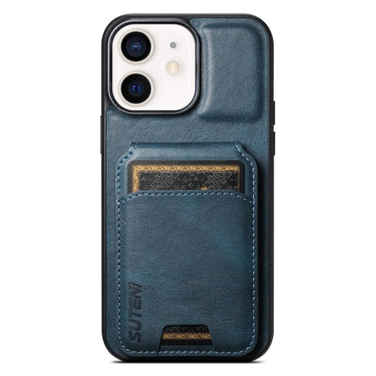 Suteni H02 Leather Wallet Stand Back Phone Case, For iPhone 11, For iPhone 11 Pro, For iPhone X / XS, For iPhone XR, For iPhone XS Max, For iPhone 17e / 16e, For iPhone 12 / 12 Pro