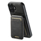 Suteni H02 Leather Wallet Stand Back Phone Case, For iPhone 17e / 16e, For iPhone 17 Pro Max, For iPhone 17 Pro, For iPhone 17, For iPhone Air, For iPhone 16 Pro Max, For iPhone 16 Pro, For iPhone 16 Plus