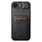 Suteni H02 Leather Wallet Stand Back Phone Case, For iPhone 11, For iPhone 11 Pro, For iPhone X / XS, For iPhone XR, For iPhone XS Max, For iPhone 17e / 16e, For iPhone 12 / 12 Pro