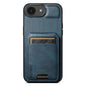 Suteni H02 Leather Wallet Stand Back Phone Case, For iPhone 11, For iPhone 11 Pro, For iPhone X / XS, For iPhone XR, For iPhone XS Max, For iPhone 17e / 16e, For iPhone 12 / 12 Pro