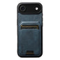 Suteni H02 Leather Wallet Stand Back Phone Case, For iPhone 18, For iPhone 18 Pro, For iPhone 18 Pro Max, For iPhone 17 Pro Max, For iPhone 17 Pro, For iPhone 17, For iPhone Air, For iPhone 16 Pro Max