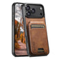 Suteni H02 Leather Wallet Stand Back Phone Case, For iPhone 18, For iPhone 18 Pro, For iPhone 18 Pro Max, For iPhone 17 Pro Max, For iPhone 17 Pro, For iPhone 17, For iPhone Air, For iPhone 16 Pro Max