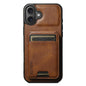 Suteni H02 Leather Wallet Stand Back Phone Case, For iPhone 18, For iPhone 18 Pro, For iPhone 18 Pro Max, For iPhone 17 Pro Max, For iPhone 17 Pro, For iPhone 17, For iPhone Air, For iPhone 16 Pro Max