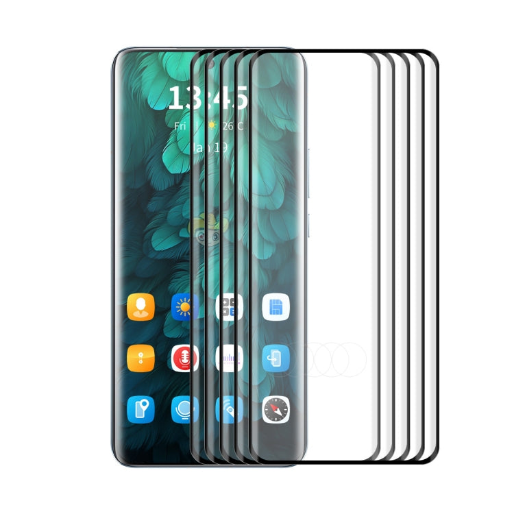 5pcs ENKAY Hat-Prince 3D Hot Bending Side Glue Tempered Glass Full Film, For OnePlus 13, For OnePlus 12, For OnePlus Ace 2 / Ace 2 Pro