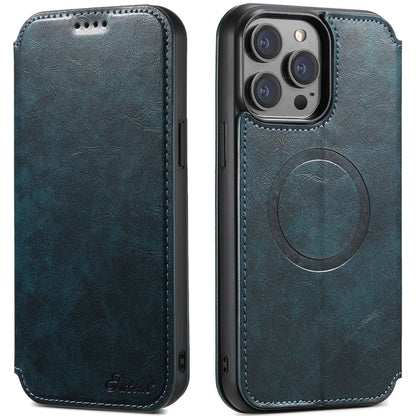 Suteni J05 Leather Magnetic MagSafe Phone Case, For iPhone 17 AIr, For iPhone 16 Pro Max, For iPhone 16 Pro, For iPhone 16 Plus, For iPhone 16, For iPhone 15 Pro Max