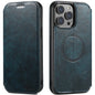 Suteni J05 Leather Magnetic MagSafe Phone Case, For iPhone 15 Pro, For iPhone 15 Plus, For iPhone 15