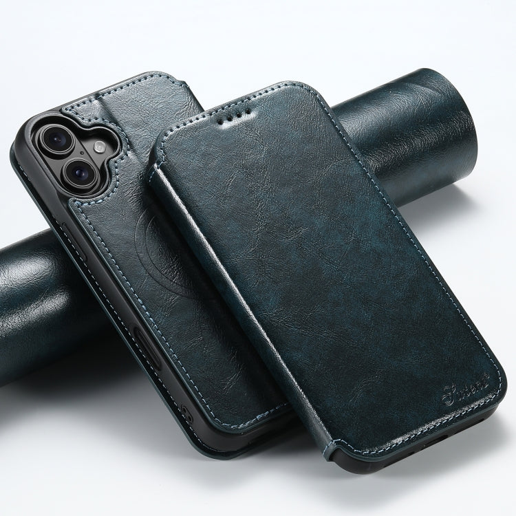Suteni J05 Leather Magnetic MagSafe Phone Case, For iPhone 17 AIr, For iPhone 16 Pro Max, For iPhone 16 Pro, For iPhone 16 Plus, For iPhone 16, For iPhone 15 Pro Max