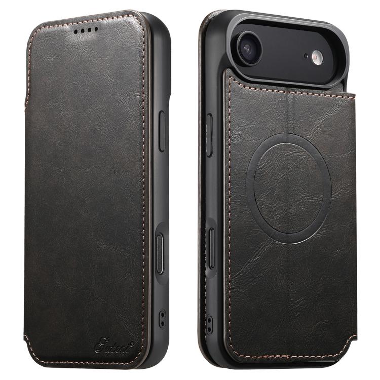 Suteni J05 Leather Magnetic MagSafe Phone Case, For iPhone 17 AIr, For iPhone 16 Pro Max, For iPhone 16 Pro, For iPhone 16 Plus, For iPhone 16, For iPhone 15 Pro Max