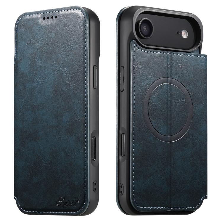 Suteni J05 Leather Magnetic MagSafe Phone Case, For iPhone 17 AIr, For iPhone 16 Pro Max, For iPhone 16 Pro, For iPhone 16 Plus, For iPhone 16, For iPhone 15 Pro Max