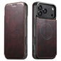 Suteni J05 Leather Magnetic MagSafe Phone Case, For iPhone 18, For iPhone 18 Pro, For iPhone 18 Pro Max, For iPhone 17 Pro Max, For iPhone 17 Pro, For iPhone 17