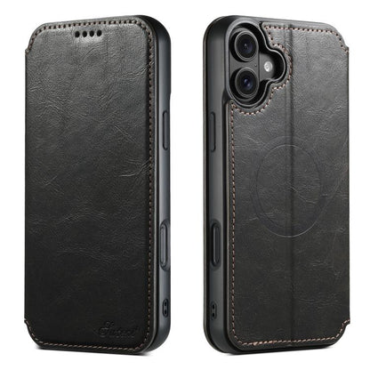 Suteni J05 Leather Magnetic MagSafe Phone Case, For iPhone 18, For iPhone 18 Pro, For iPhone 18 Pro Max, For iPhone 17 Pro Max, For iPhone 17 Pro, For iPhone 17