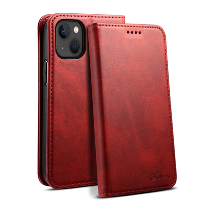 Suteni Calf Texture Horizontal Flip Leather Phone Case, For iPhone 15 Pro, For iPhone 15 Plus, For iPhone 15, For iPhone 17e / 16e