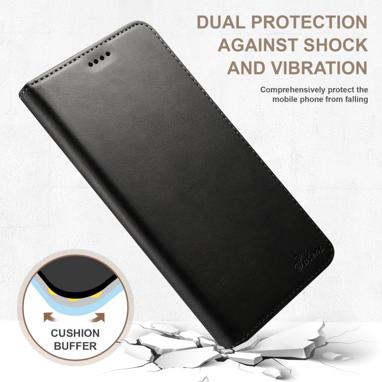 Suteni Calf Texture Horizontal Flip Leather Phone Case, For iPhone 17e / 16e, For iPhone 17 Pro Max, For iPhone 17 Pro, For iPhone 17, For iPhone Air, For iPhone 16 Pro Max
