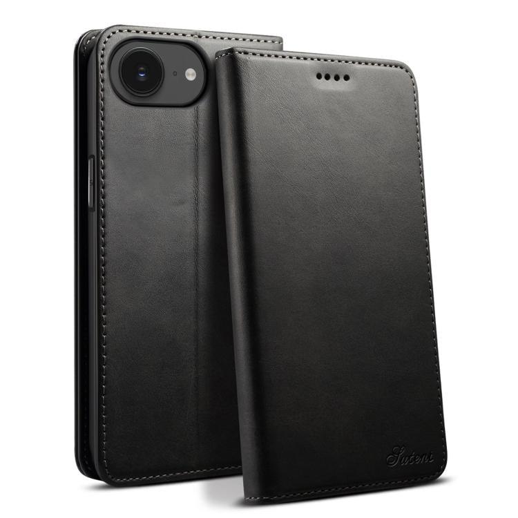 Suteni Calf Texture Horizontal Flip Leather Phone Case, For iPhone 17e / 16e, For iPhone 17 Pro Max, For iPhone 17 Pro, For iPhone 17, For iPhone Air, For iPhone 16 Pro Max