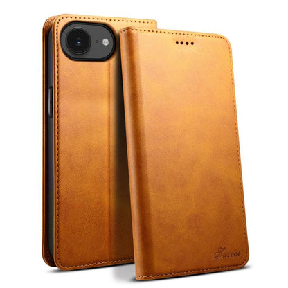 Suteni Calf Texture Horizontal Flip Leather Phone Case, For iPhone 17e / 16e, For iPhone 17 Pro Max, For iPhone 17 Pro, For iPhone 17, For iPhone Air, For iPhone 16 Pro Max