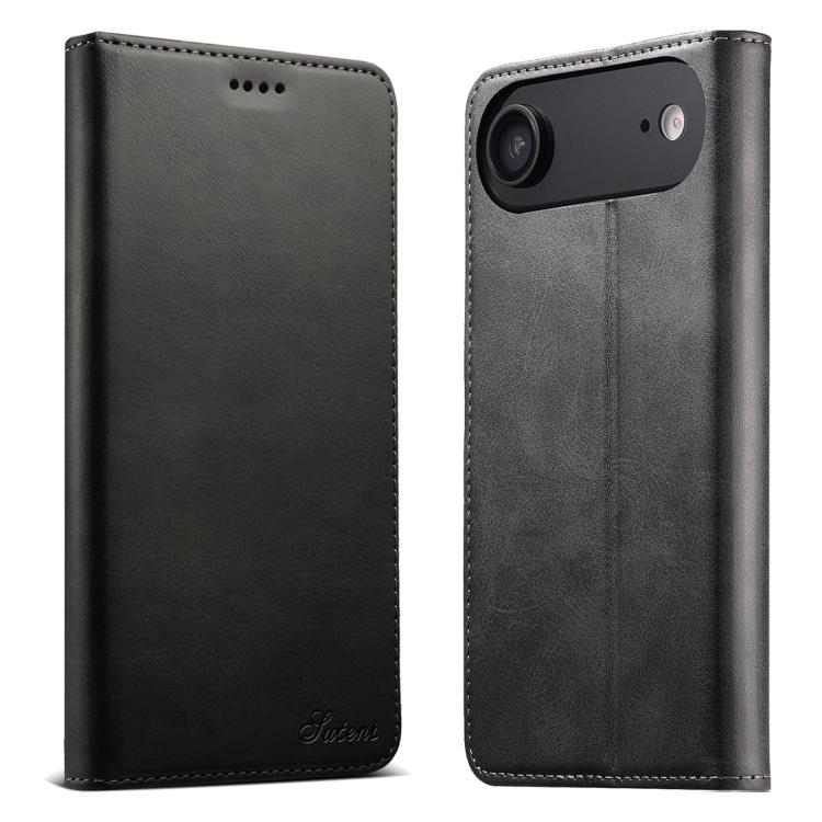 Suteni Calf Texture Horizontal Flip Leather Phone Case, For iPhone 17e / 16e, For iPhone 17 Pro Max, For iPhone 17 Pro, For iPhone 17, For iPhone Air, For iPhone 16 Pro Max