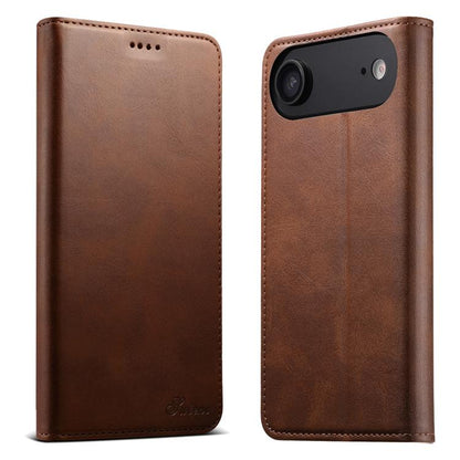 Suteni Calf Texture Horizontal Flip Leather Phone Case, For iPhone 17e / 16e, For iPhone 17 Pro Max, For iPhone 17 Pro, For iPhone 17, For iPhone Air, For iPhone 16 Pro Max