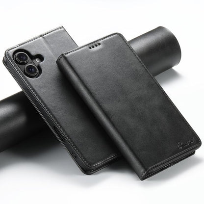 Suteni Calf Texture Horizontal Flip Leather Phone Case, For iPhone 18, For iPhone 18 Pro, For iPhone 18 Pro Max, For iPhone 17 Pro Max, For iPhone 17 Pro, For iPhone 17