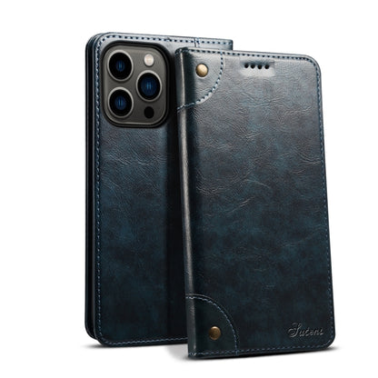 Suteni Baroque Calf Texture Buckle Wallet Leather Phone Case, For iPhone 16 Pro, For iPhone 16 Plus, For iPhone 16, For iPhone 15 Pro Max, For iPhone 15 Pro, For iPhone 15 Plus