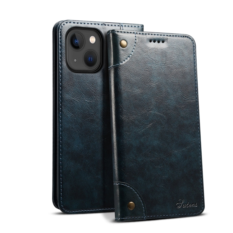Suteni Baroque Calf Texture Buckle Wallet Leather Phone Case, For iPhone 16 Pro, For iPhone 16 Plus, For iPhone 16, For iPhone 15 Pro Max, For iPhone 15 Pro, For iPhone 15 Plus