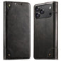 Suteni Baroque Calf Texture Buckle Wallet Leather Phone Case, For iPhone 17e / 16e, For iPhone 17 Pro Max, For iPhone 17 Pro, For iPhone 17, For iPhone Air, For iPhone 16 Pro Max