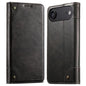 Suteni Baroque Calf Texture Buckle Wallet Leather Phone Case, For iPhone 17e / 16e, For iPhone 17 Pro Max, For iPhone 17 Pro, For iPhone 17, For iPhone Air, For iPhone 16 Pro Max