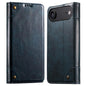 Suteni Baroque Calf Texture Buckle Wallet Leather Phone Case, For iPhone 17e / 16e, For iPhone 17 Pro Max, For iPhone 17 Pro, For iPhone 17, For iPhone Air, For iPhone 16 Pro Max