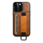 Suteni H13 Card Wallet Wrist Strap Holder PU Phone Case, For iPhone 16 Pro, For iPhone 16 Plus, For iPhone 16, For iPhone 15 Pro Max, For iPhone 15 Pro, For iPhone 15 Plus, For iPhone 15, For iPhone 17e / 16e