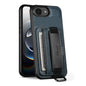 Suteni H13 Card Wallet Wrist Strap Holder PU Phone Case, For iPhone 16 Pro, For iPhone 16 Plus, For iPhone 16, For iPhone 15 Pro Max, For iPhone 15 Pro, For iPhone 15 Plus, For iPhone 15, For iPhone 17e / 16e