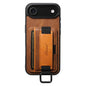 Suteni H13 Card Wallet Wrist Strap Holder PU Phone Case, For iPhone 18, For iPhone 18 Pro, For iPhone 18 Pro Max, For iPhone 17 Pro Max, For iPhone 17 Pro, For iPhone 17, For iPhone  Air, For iPhone 16 Pro Max
