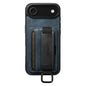Suteni H13 Card Wallet Wrist Strap Holder PU Phone Case, For iPhone 18, For iPhone 18 Pro, For iPhone 18 Pro Max, For iPhone 17 Pro Max, For iPhone 17 Pro, For iPhone 17, For iPhone  Air, For iPhone 16 Pro Max