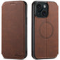 Suteni J06 Retro Matte Litchi Texture Leather MagSafe Phone Case, For iPhone 16 Pro, For iPhone 16 Plus, For iPhone 16, For iPhone 15 Pro Max, For iPhone 15 Pro, For iPhone 15 Plus, For iPhone 15