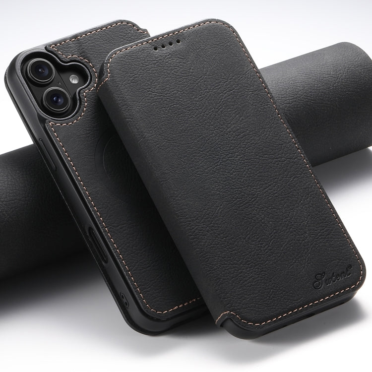 Suteni J06 Retro Matte Litchi Texture Leather MagSafe Phone Case, For iPhone 16 Pro, For iPhone 16 Plus, For iPhone 16, For iPhone 15 Pro Max, For iPhone 15 Pro, For iPhone 15 Plus, For iPhone 15
