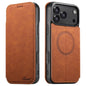Suteni J06 Retro Matte Litchi Texture Leather MagSafe Phone Case, For iPhone 18, For iPhone 18 Pro, For iPhone 18 Pro Max, For iPhone 17 Pro Max, For iPhone 17 Pro, For iPhone 17, For iPhone Air, For iPhone 16 Pro Max