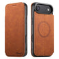 Suteni J06 Retro Matte Litchi Texture Leather MagSafe Phone Case, For iPhone 18, For iPhone 18 Pro, For iPhone 18 Pro Max, For iPhone 17 Pro Max, For iPhone 17 Pro, For iPhone 17, For iPhone Air, For iPhone 16 Pro Max