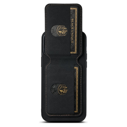 Suteni H02 Litchi Leather Card Wallet Stand Back Phone Case, For iPhone 14 Pro Max, For iPhone 13 Pro Max, For iPhone 13 Pro, For iPhone 13