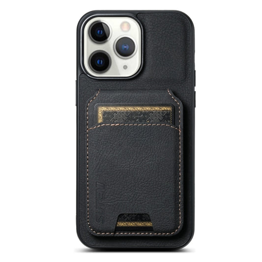 Suteni H02 Litchi Leather Card Wallet Stand Back Phone Case, For iPhone 11 Pro, For iPhone X / XS, For iPhone XR, For iPhone XS Max