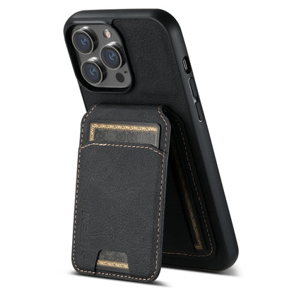 Suteni H02 Litchi Leather Card Wallet Stand Back Phone Case, For iPhone 12 / 12 Pro, For iPhone 12 Pro Max, For iPhone 11 Pro Max, For iPhone 11