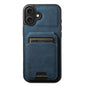 Suteni H02 Litchi Leather Card Wallet Stand Back Phone Case, For iPhone 16, For iPhone 15 Pro Max, For iPhone 15 Pro, For iPhone 15 Plus