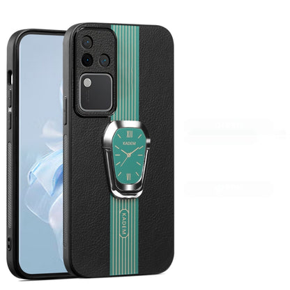 Magnetic Litchi Leather Back Phone Case with Holder, For vivo Y300 Pro, For  vivo Y200i, For vivo Y03 Global, For vivo S18 Pro, For vivo S18