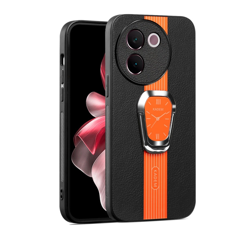 Magnetic Litchi Leather Back Phone Case with Holder, For vivo Y300 Pro, For  vivo Y200i, For vivo Y03 Global, For vivo S18 Pro, For vivo S18